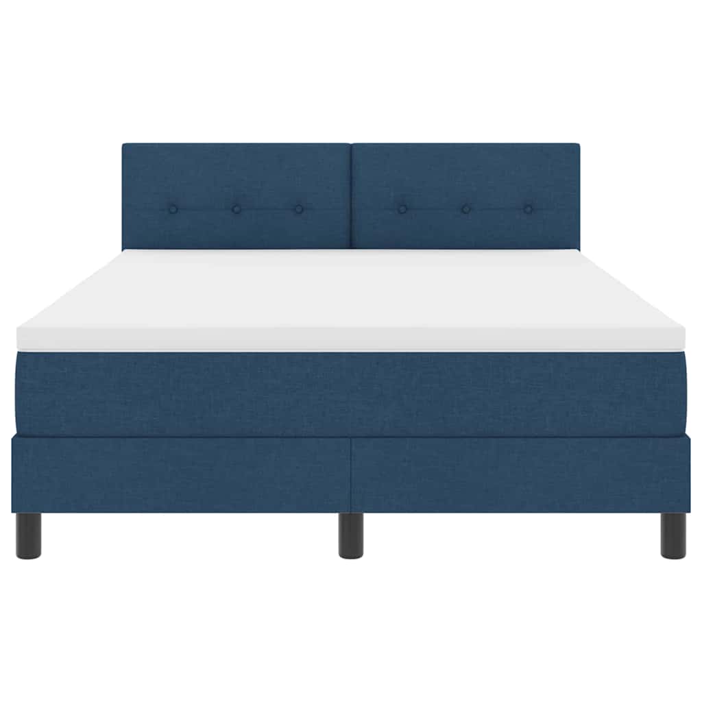 Boxspringbed met matras met matras Blauw 140 x 200 cm Stof