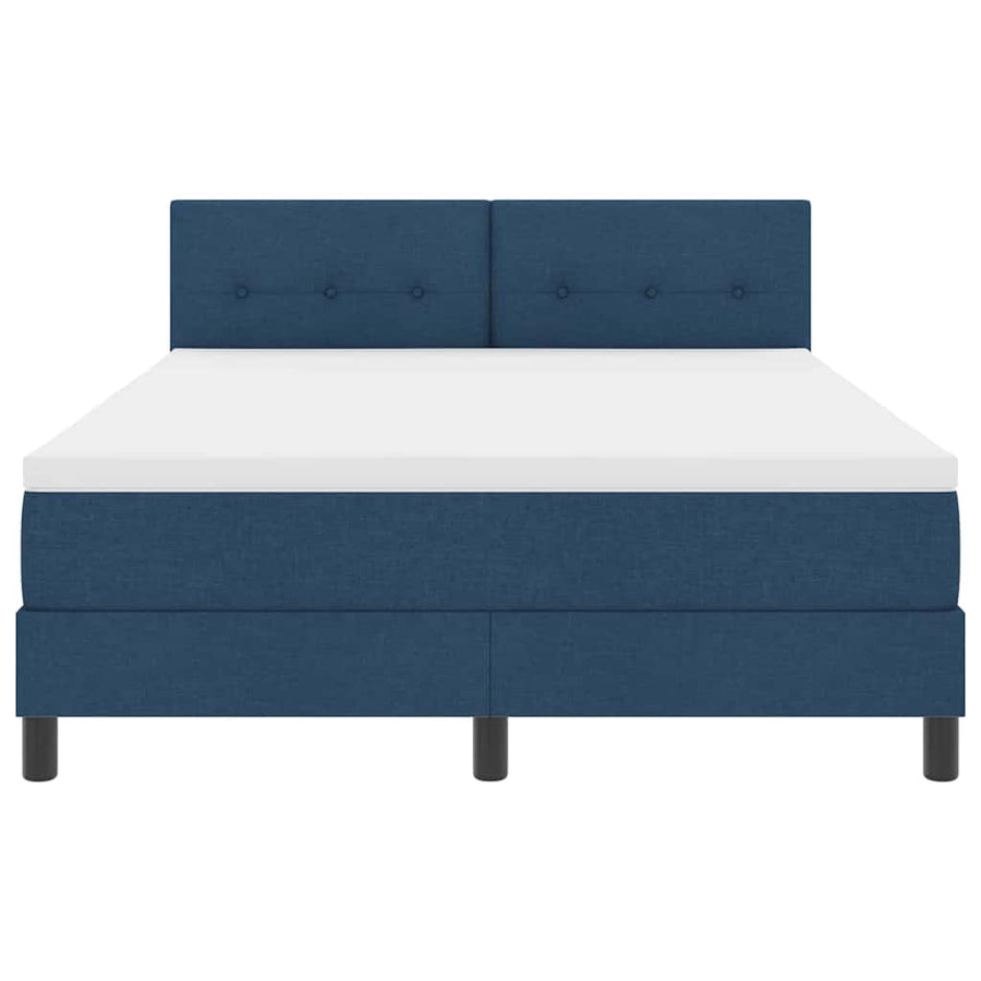 Boxspringbed met matras met matras Blauw 140 x 200 cm Stof