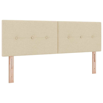 Boxspringbed met matras met matras Crème 160 x 200 cm Stof