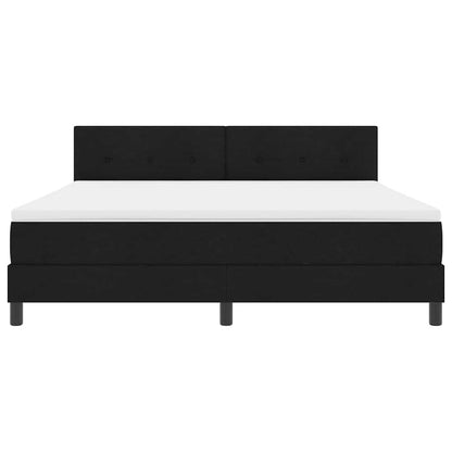 Boxspringbed met matras met matras Zwart 180 x 200 cm Stof