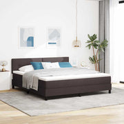 Boxspringbed 180x200 cm donkerbruin stof