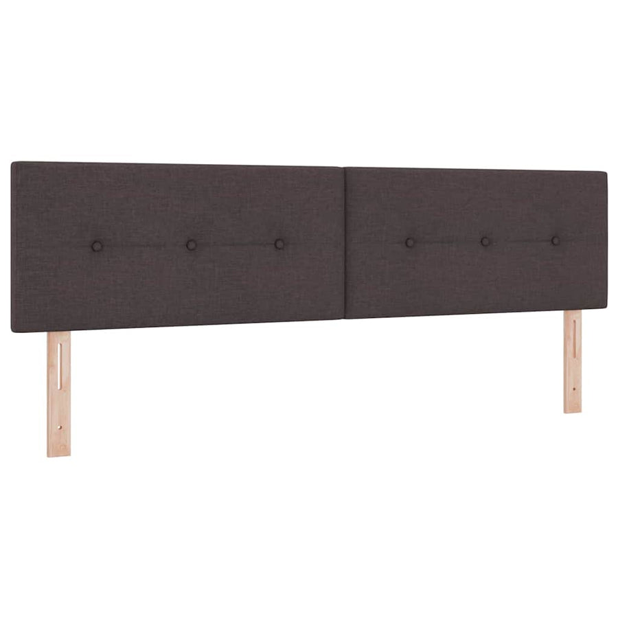 Boxspringbed met matras Donkerbruin 180 x 200 cm Stof
