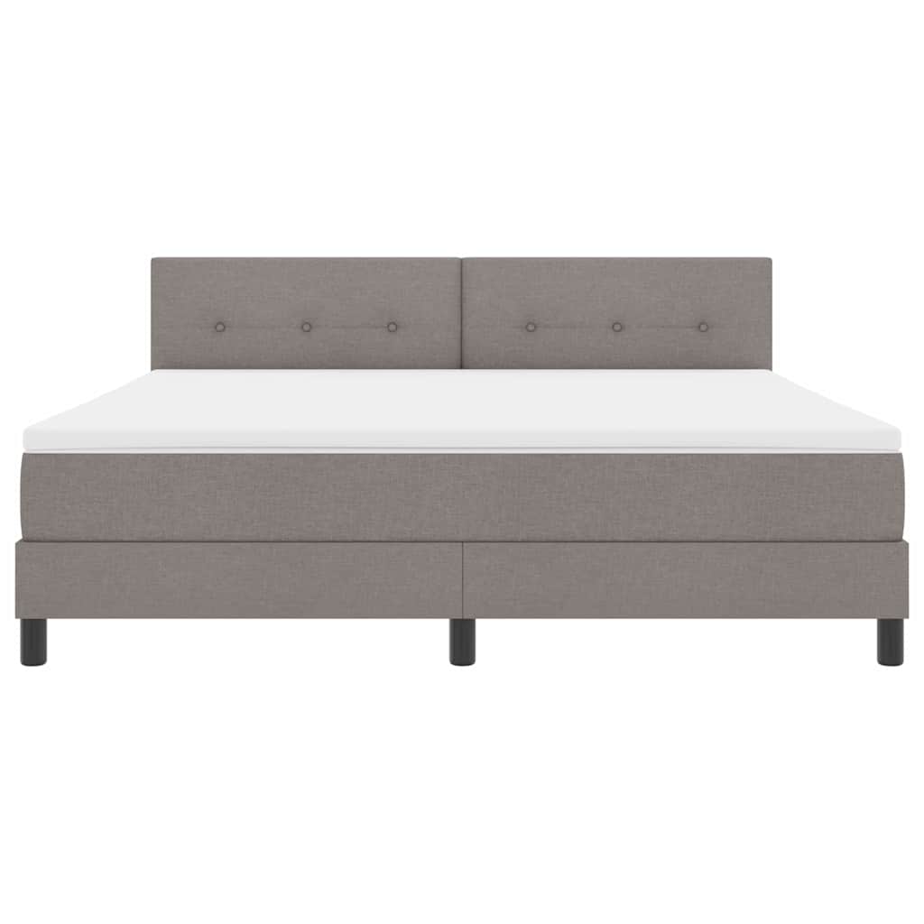 Boxspringbed met matras met matras Taupe 180 x 200 cm Stof
