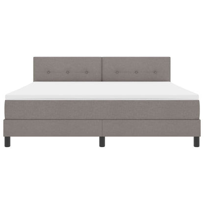 Boxspringbed met matras met matras Taupe 180 x 200 cm Stof