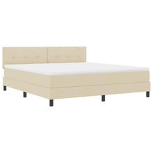 Boxspringbed met matras met matras Crème 180 x 200 cm Stof