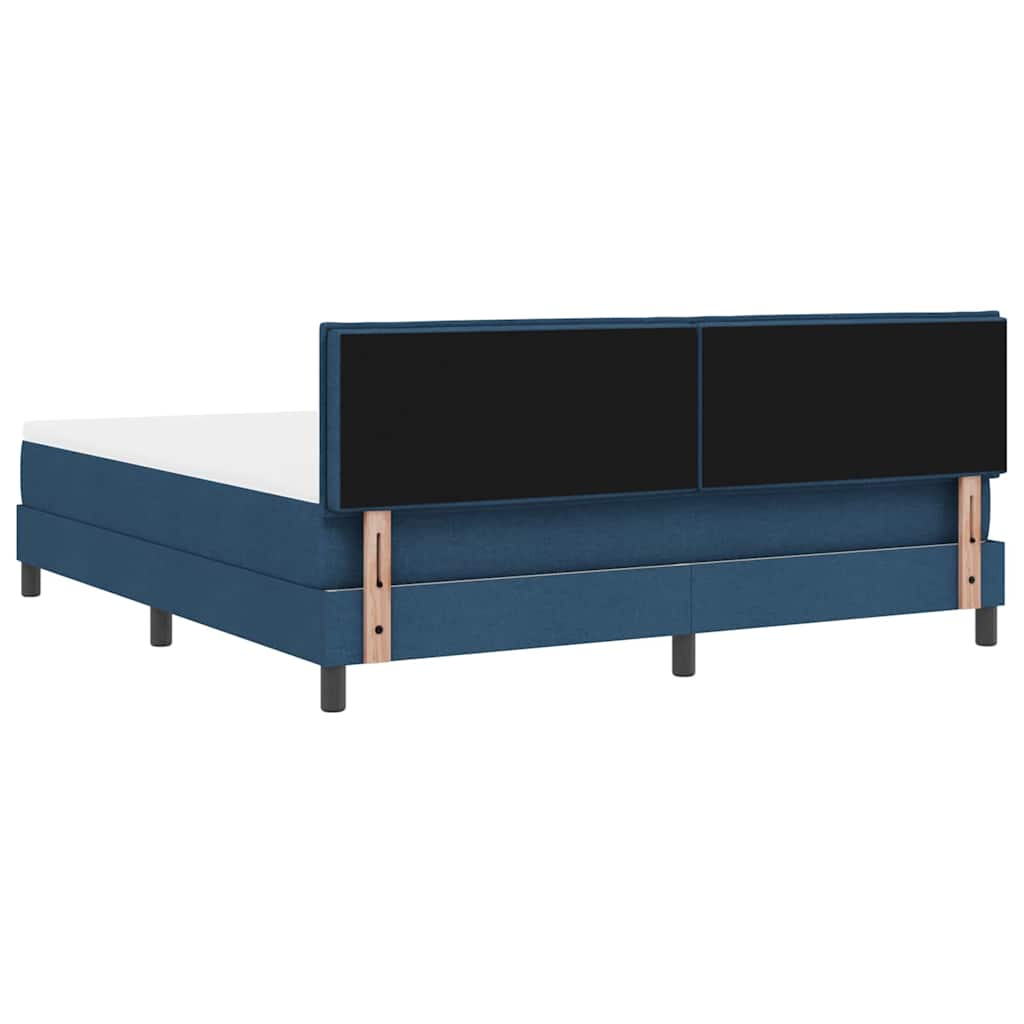 Boxspringbed met matras met matras Blauw 180 x 200 cm Stof