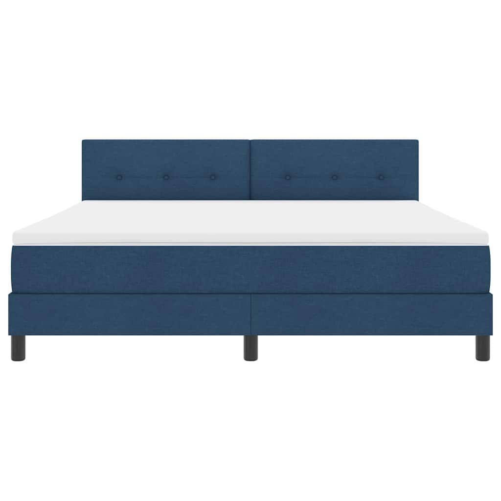 Boxspringbed met matras met matras Blauw 180 x 200 cm Stof