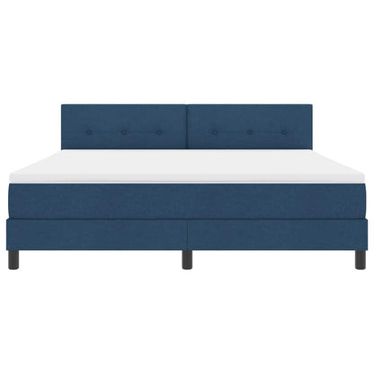 Boxspringbed met matras met matras Blauw 180 x 200 cm Stof
