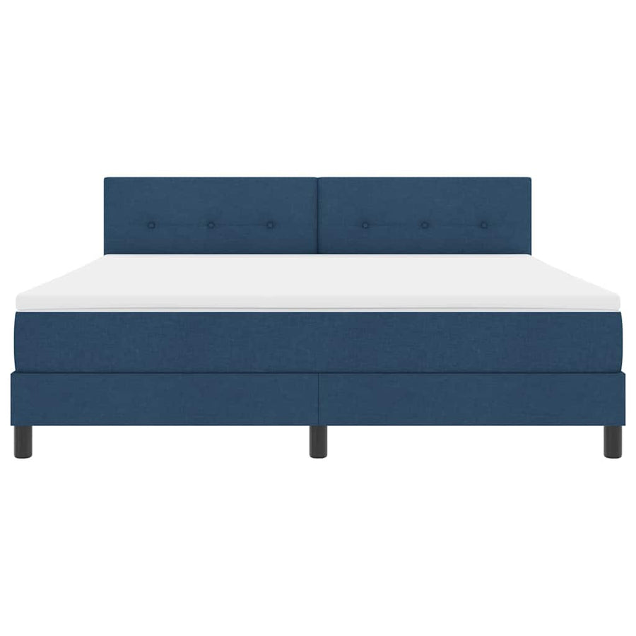 Boxspringbed met matras met matras Blauw 180 x 200 cm Stof