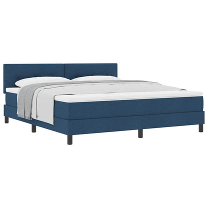 Boxspringbed met matras met matras Blauw 180 x 200 cm Stof