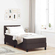 Boxspringbed 80x200 cm donkerbruin stof