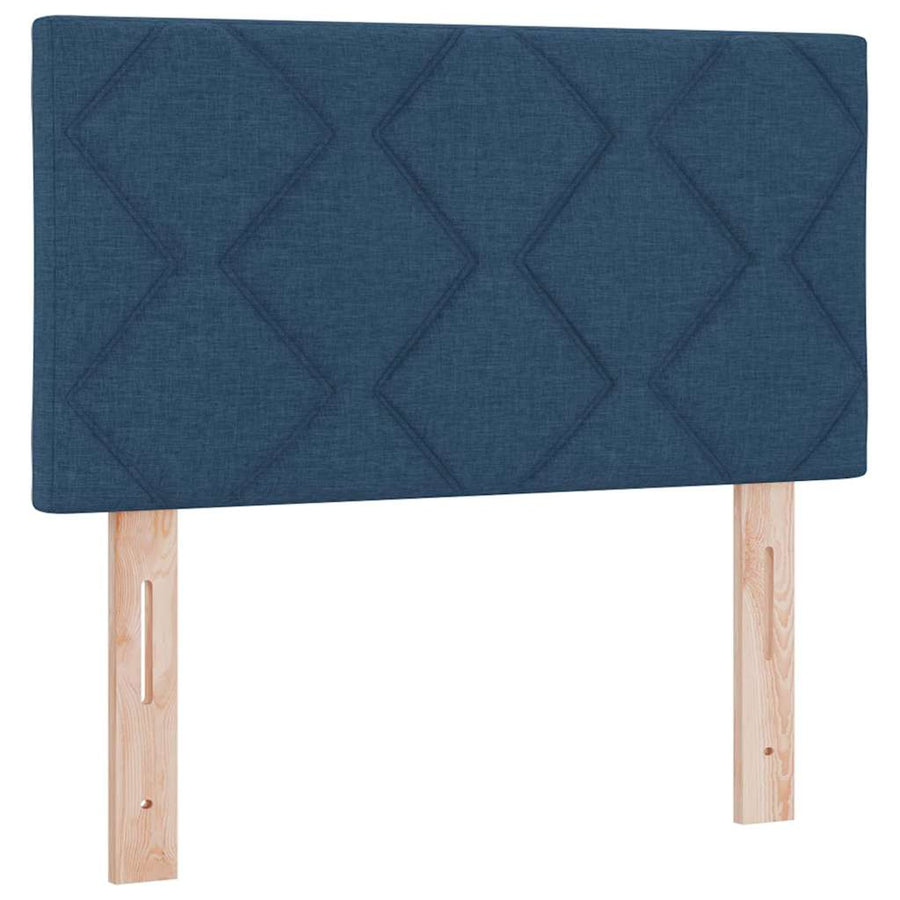 Boxspringbed met matras met hoofdeinde Blauw 120 x 190 cm Stof