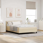 Boxspringbed 160x200 cm crème stof
