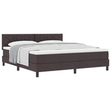 Boxspringbed met kussen Donkerbruin 180 x 200 cm Stof