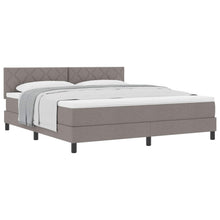 Boxspringbed met hoofdeinde Taupe 180 x 200 cm Stof