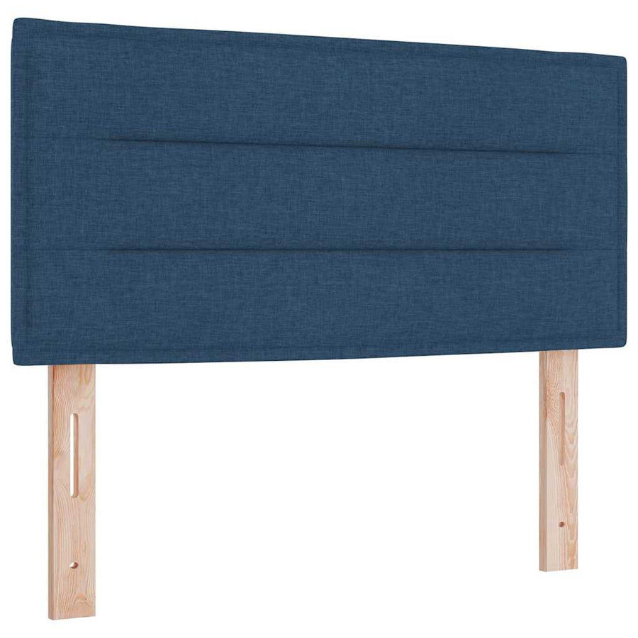 Boxspringbed met matras met hoofdeinde Blauw 120 x 190 cm Stof