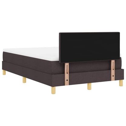 Boxspringbed met matras Donkerbruin 120 x 190 cm Stof