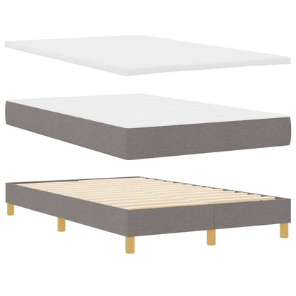 Boxspringbed met kussen met hoofdeinde Taupe 120 x 190 cm Stof
