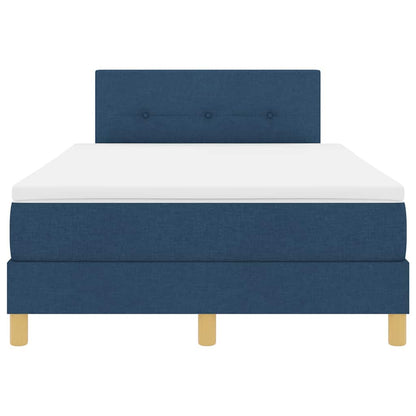 Boxspringbed met matras met hoofdeinde Blauw 120 x 190 cm Stof