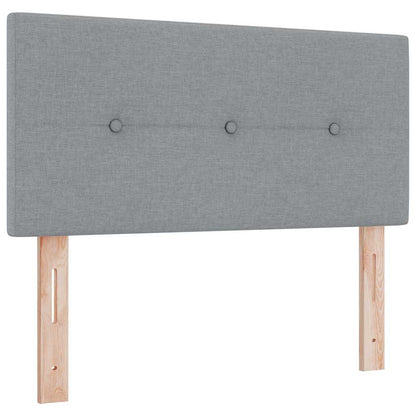 Boxspringbed met kussen Lichtgrijs 120 x 200 cm Stof