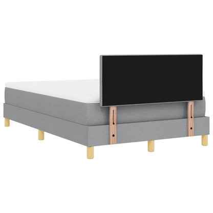 Boxspringbed met kussen Lichtgrijs 120 x 200 cm Stof