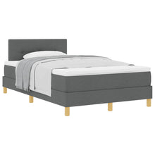 Boxspringbed met kussen Donkergrijs 120 x 200 cm Stof