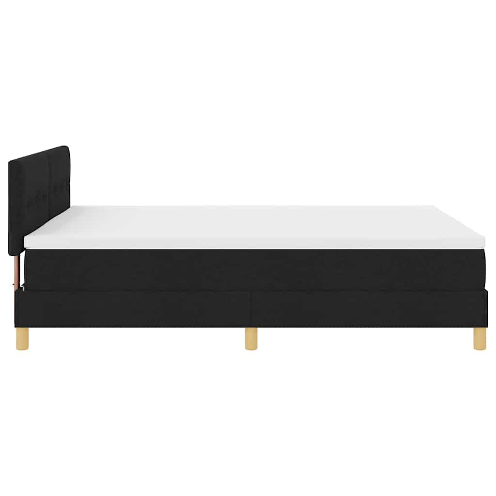Boxspringbed met matras met matras Zwart 140 x 190 cm Stof