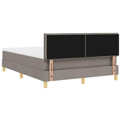 Boxspringbed met kussen met hoofdeinde Taupe 160 x 200 cm Stof