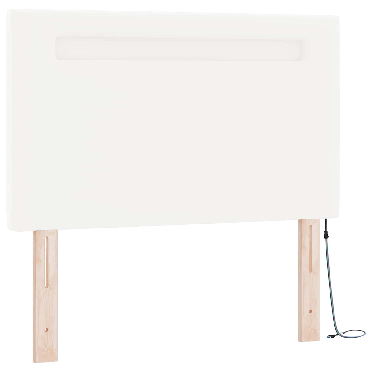 Boxspringbed met matras Wit 90 x 190 cm Kunstleer