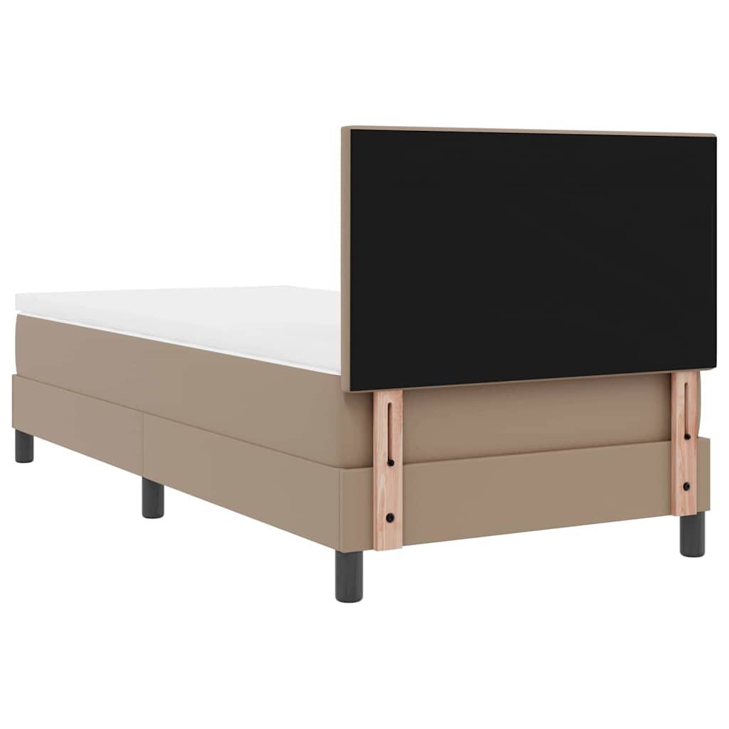 Boxspring bed Wit en Cappuccino 90 x 200 cm