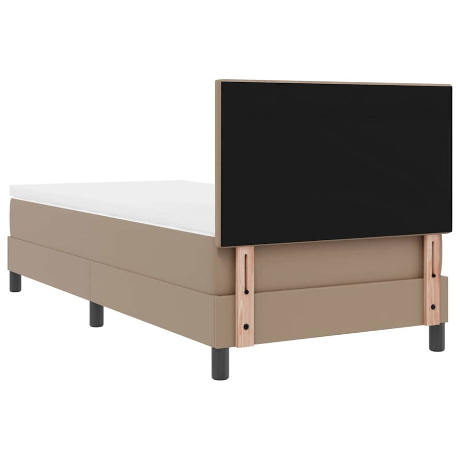 Boxspring bed Wit en Cappuccino 90 x 200 cm