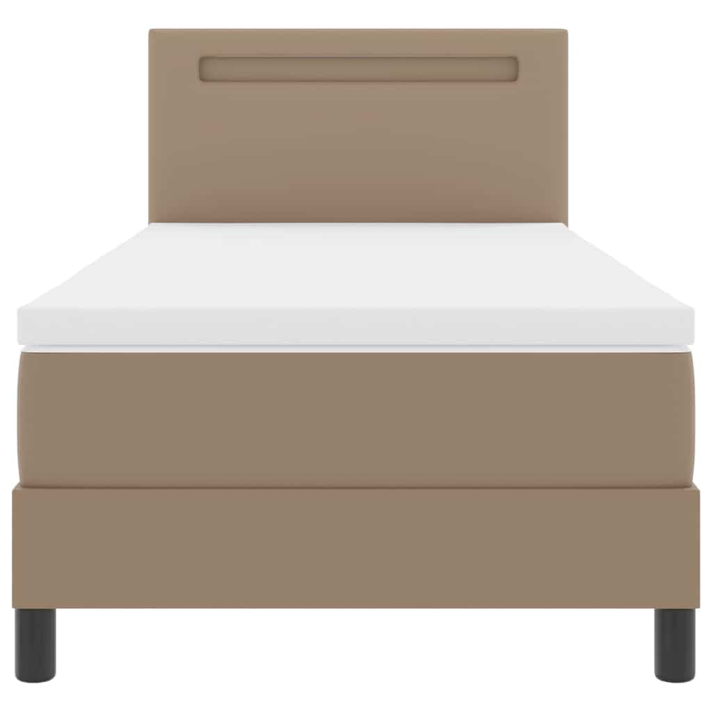 Boxspring bed Wit en Cappuccino 90 x 200 cm
