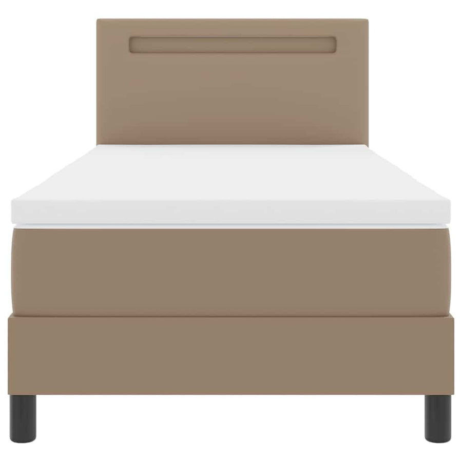 Boxspring bed Wit en Cappuccino 90 x 200 cm