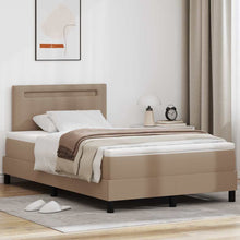 Bedframe met matras Cappuccino 120 x 190 cm Kunstleer