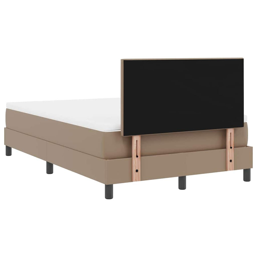 Bedframe met matras Cappuccino 120 x 190 cm Kunstleer