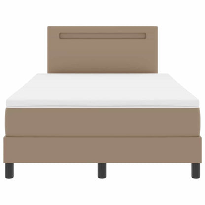Bedframe met matras Cappuccino 120 x 190 cm Kunstleer