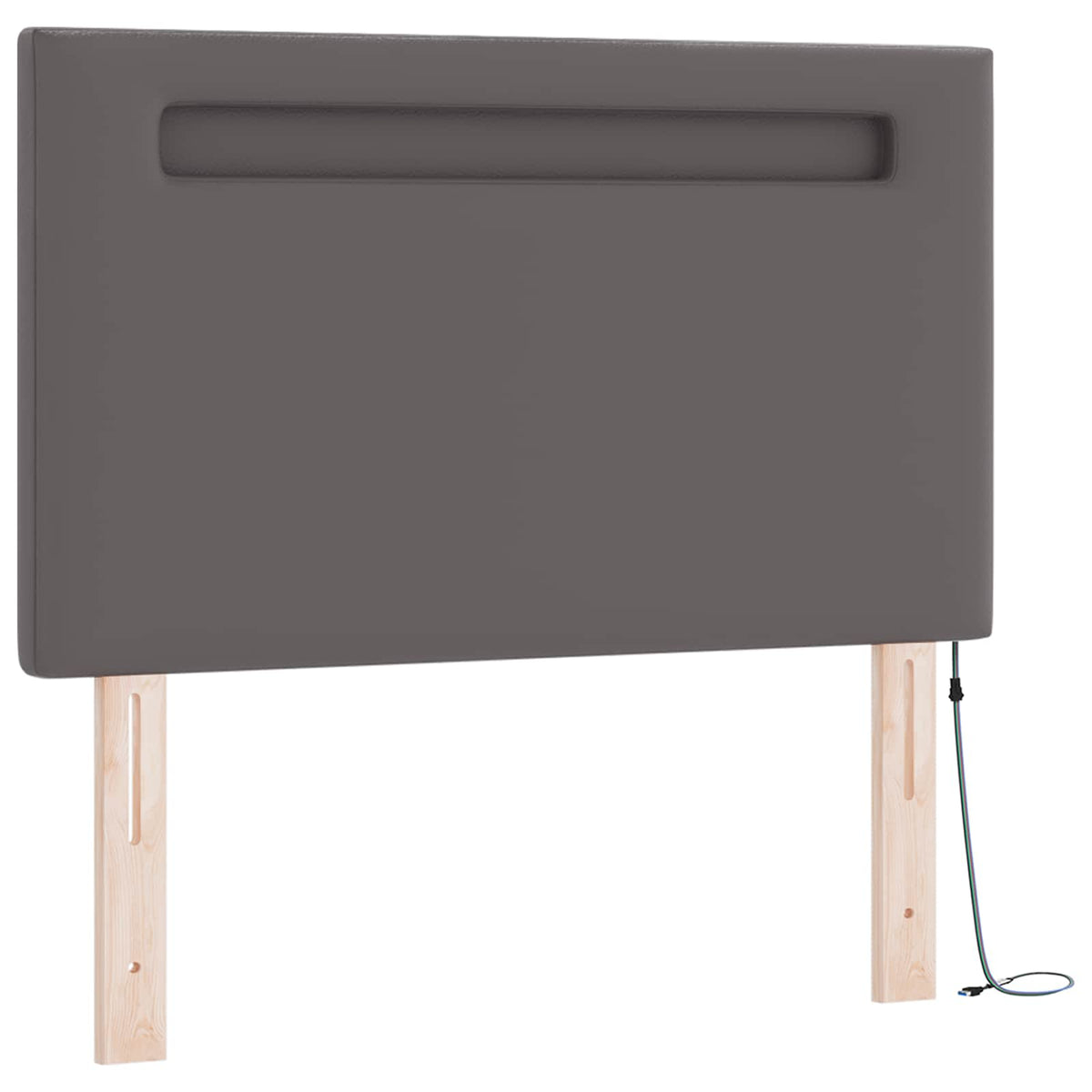 Boxspringbed met matras Grijs 120 x 200 cm Kunstleer