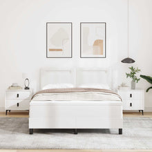 Boxspringbed met matras Wit 140 x 200 cm Kunstleer