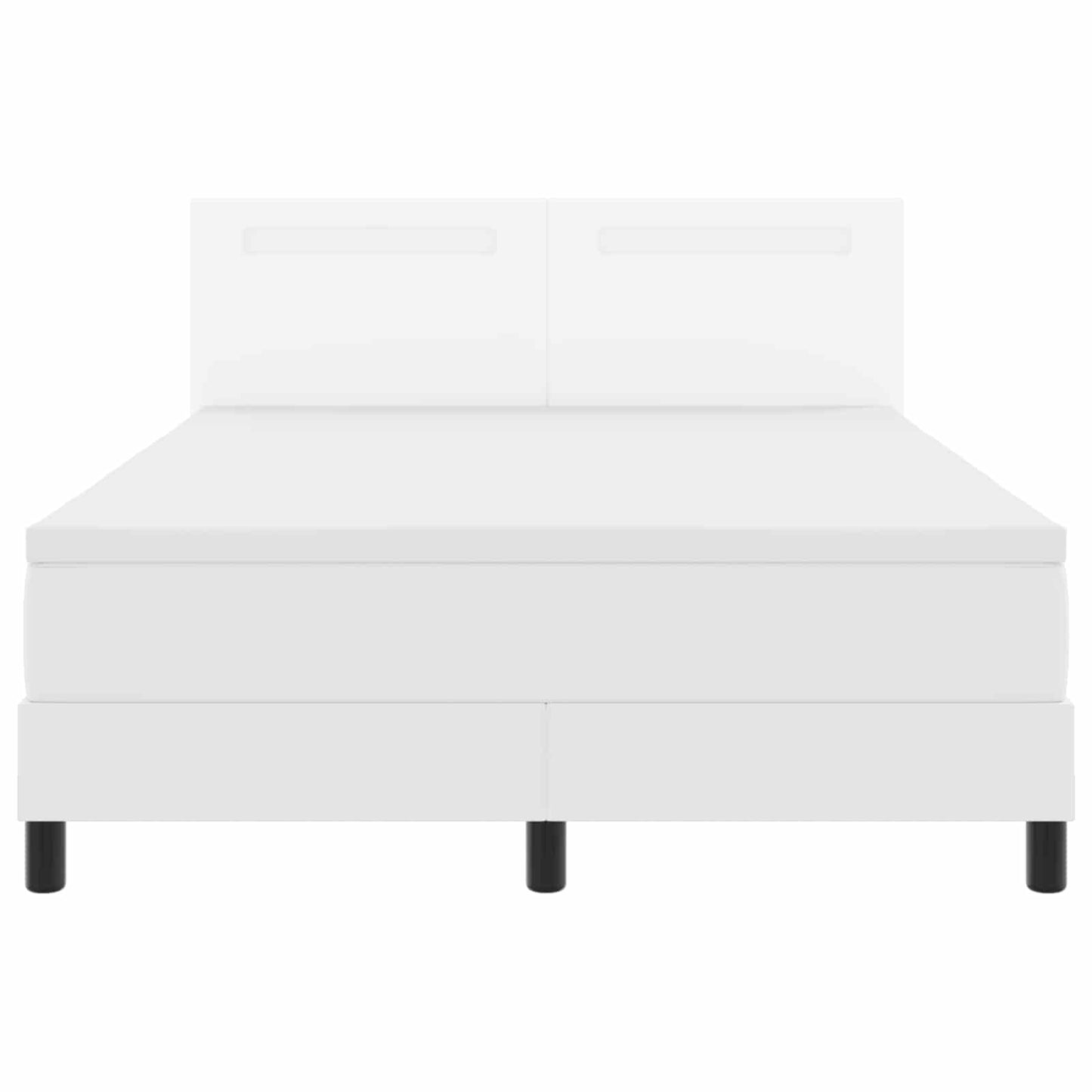 Boxspringbed met matras Wit 140 x 200 cm Kunstleer