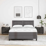 Boxspringbed met matras grijs 140x200 cm