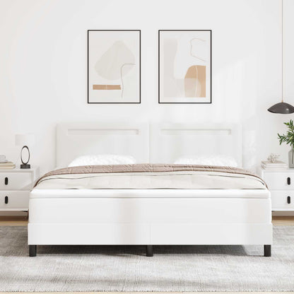 Boxspringbed met matras Wit 180 x 200 cm Kunstleer