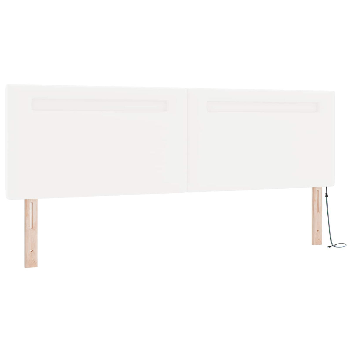 Boxspringbed met matras Wit 180 x 200 cm Kunstleer