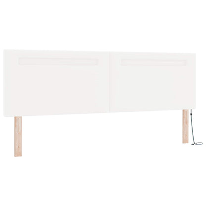 Boxspringbed met matras Wit 180 x 200 cm Kunstleer