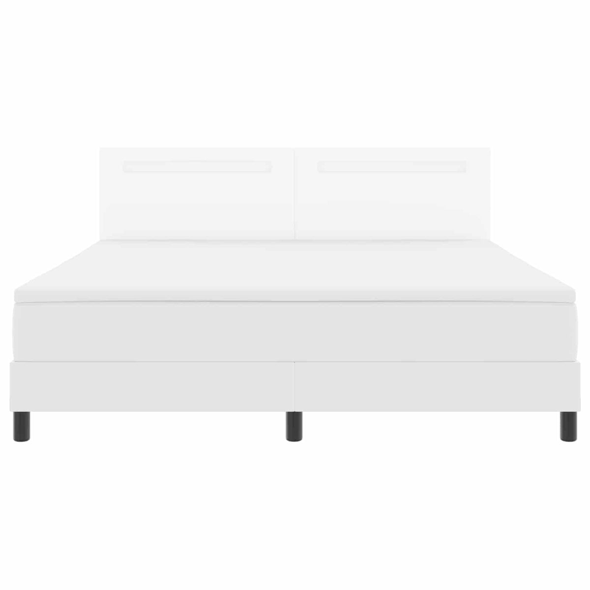 Boxspringbed met matras Wit 180 x 200 cm Kunstleer