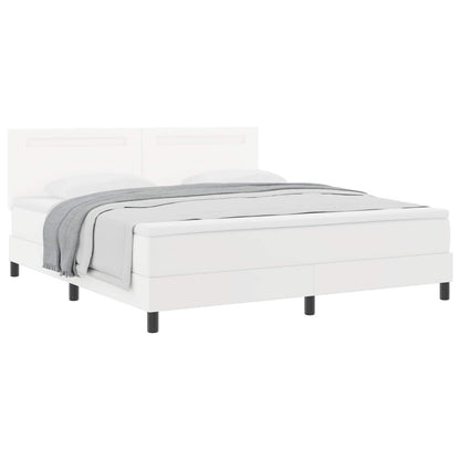Boxspringbed met matras Wit 180 x 200 cm Kunstleer