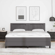 Boxspringbed met matras 180x200 cm grijs
