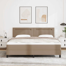 Boxspringbed met matras Cappuccino 180 x 200 cm Kunstleer