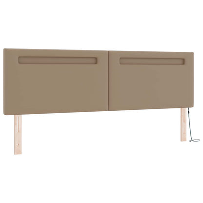 Boxspringbed met matras Cappuccino 180 x 200 cm Kunstleer