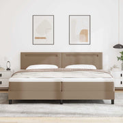 Boxspringbed 200x200 cm cappuccino kunstleer