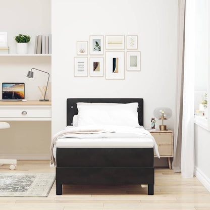 Boxspringbed met matras Zwart 100 x 200 cm Fluweel
